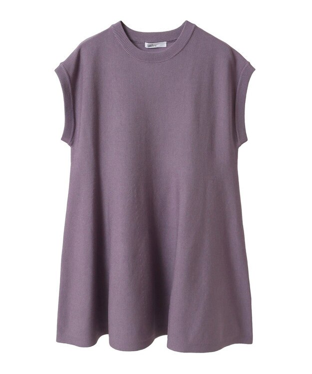 CRAFT STANDARD BOUTIQUE ファンクショナルノースリーブフレアニットプルオーバー Purple