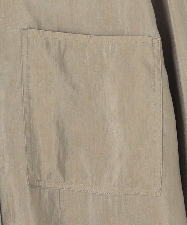 BEIGE， 【S-size】GENTIAN / スタンドカラーシャツ Khaki