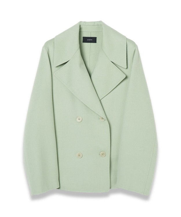 JOSEPH ライトダブルフェイス　ショートコート Matcha