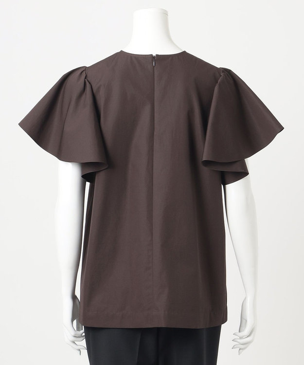 23区 L 【R(アール)】THOMAS MASON フリルスリーブ ブラウス ブラウン系