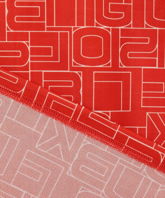 23区GOLF 盛夏対応のマルチ機能【接触冷感・UVケア・吸水速乾】【MEN】総ロゴ カノコシャツ オレンジ系5