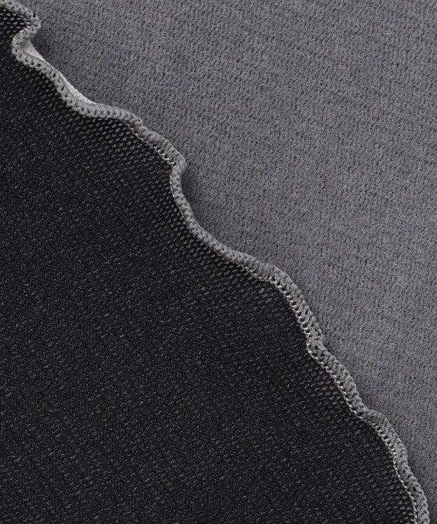 Feroux 【洗える】ベロア ハイネックトップス ライトグレー系