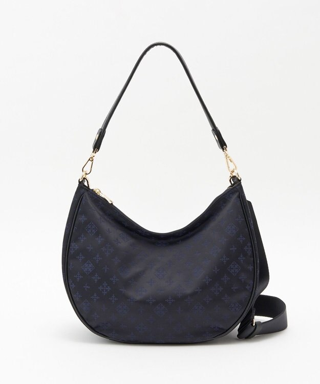 russet 2WAYショルダーバッグ【ナイロンジャガード】(CE-1446) Black/Navy