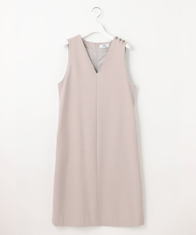 J.PRESS LADIES S 【洗える】2way thermoサキソニー ジャンパースカート ベージュ系