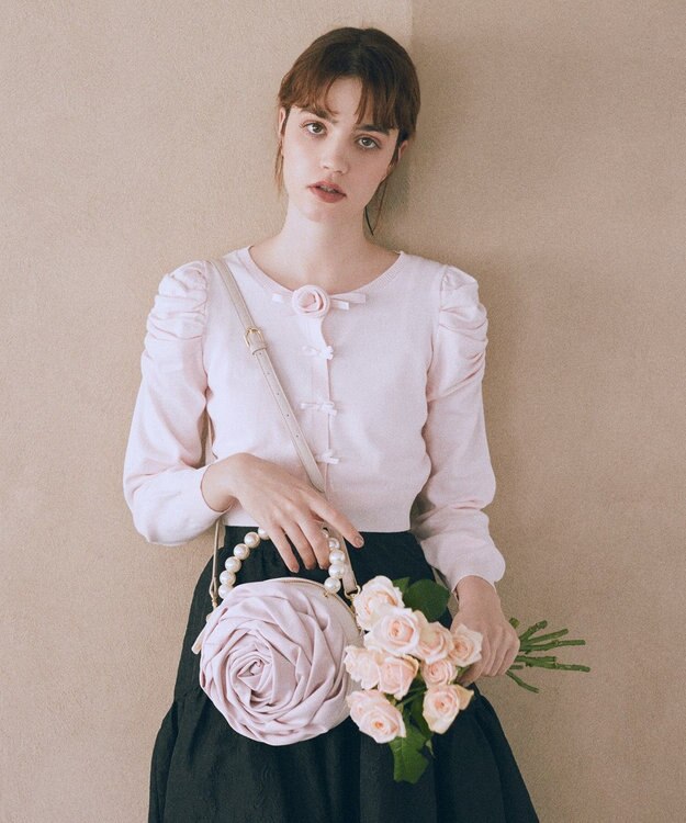 Maison de FLEUR ローズショルダーバッグ Pink