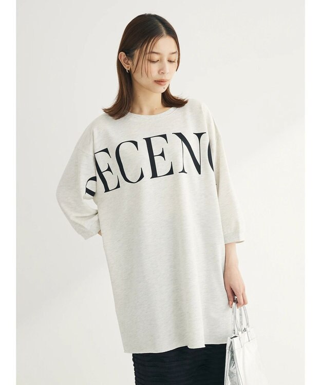 Green Parks ミニ裏毛ＢＩＧロゴチュニック Oatmeal