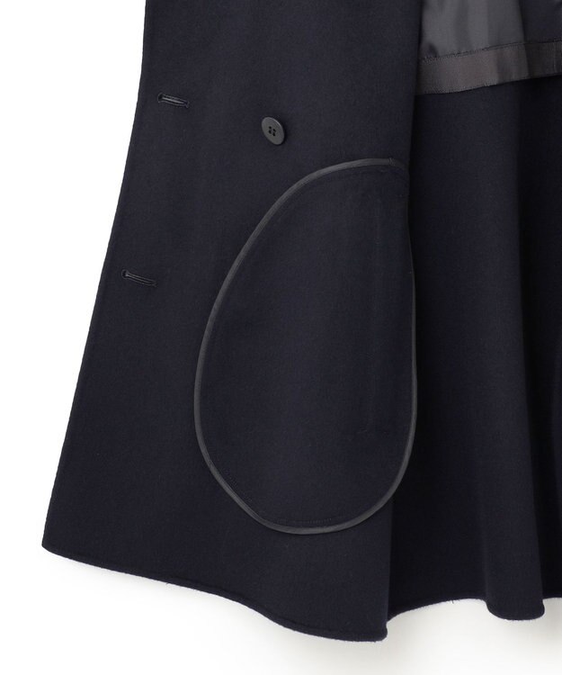 ICB L ウールリバー Pコート ネイビー系