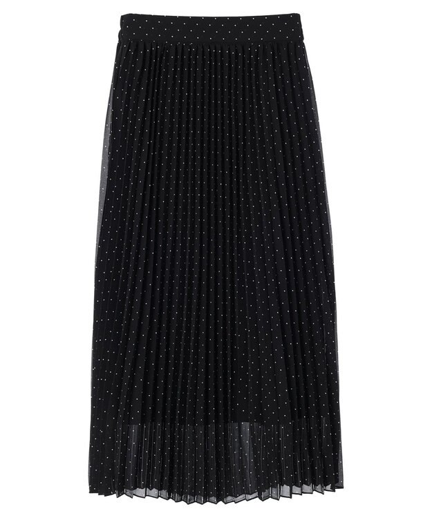 earth music&ecology すきな丈シフォンプリーツスカート Dot