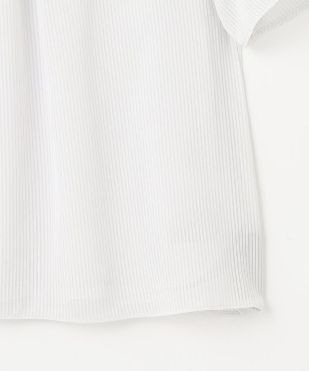 J.PRESS LADIES L シアーストライプ カットソー ライトグレー系1