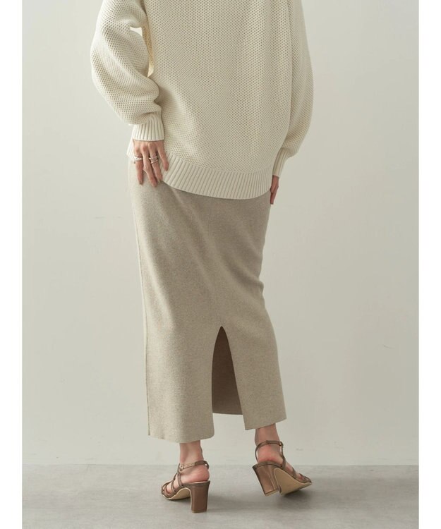 AMERICAN HOLIC 総針ニットタイトスカート Beige Mixture