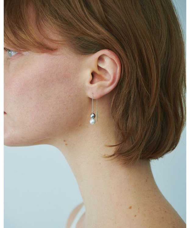 ピアス ma.na885 モダン ボディピアス │K18 Pt プラチナ ダイヤモンド