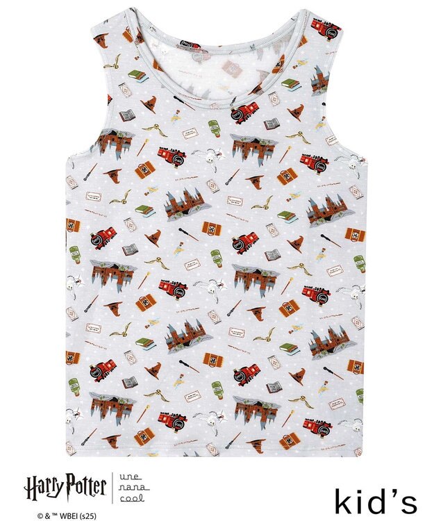 une nana cool 【ハリー・ポッターコラボ】 キッズ 男女児兼用トップ(ノースリーブ) グレー