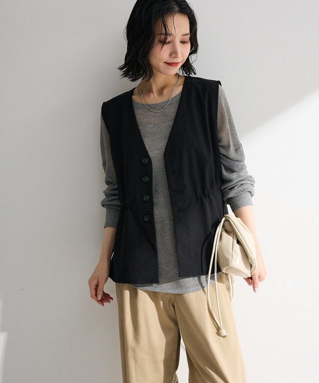 Green Parks シアーニットプルオーバー Gray