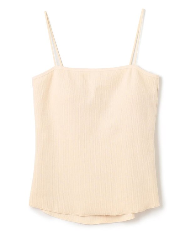 uncrave リブ キャミソール(カップ付き) エクリュ