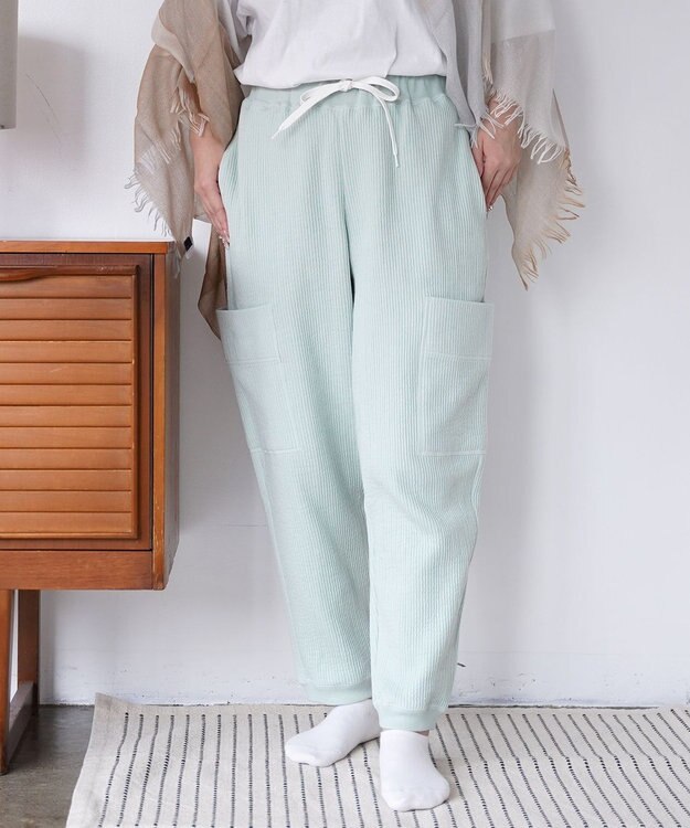 HAAG スマイルコットン SIDE POCKET PANTS パンツ ミントグリーン