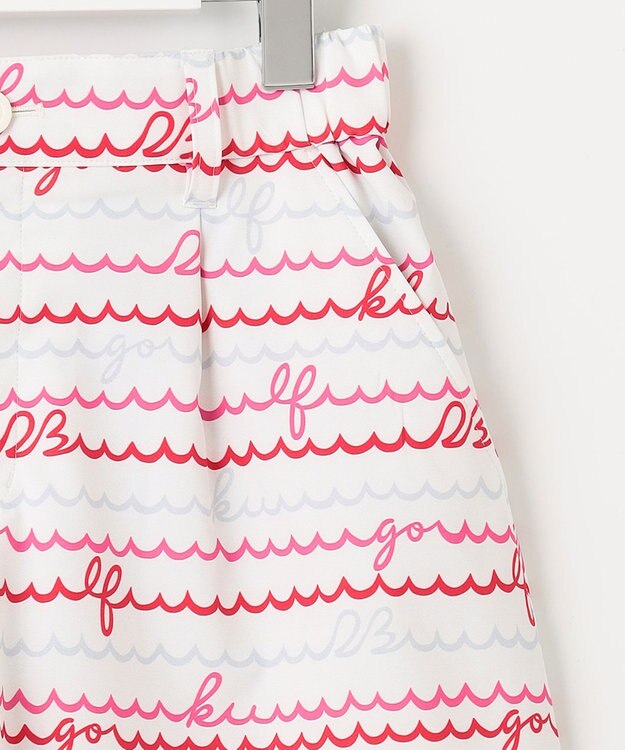 23区GOLF WEB限定【WOMEN】ウェーブロゴプリント ショートパンツ ピンク系5