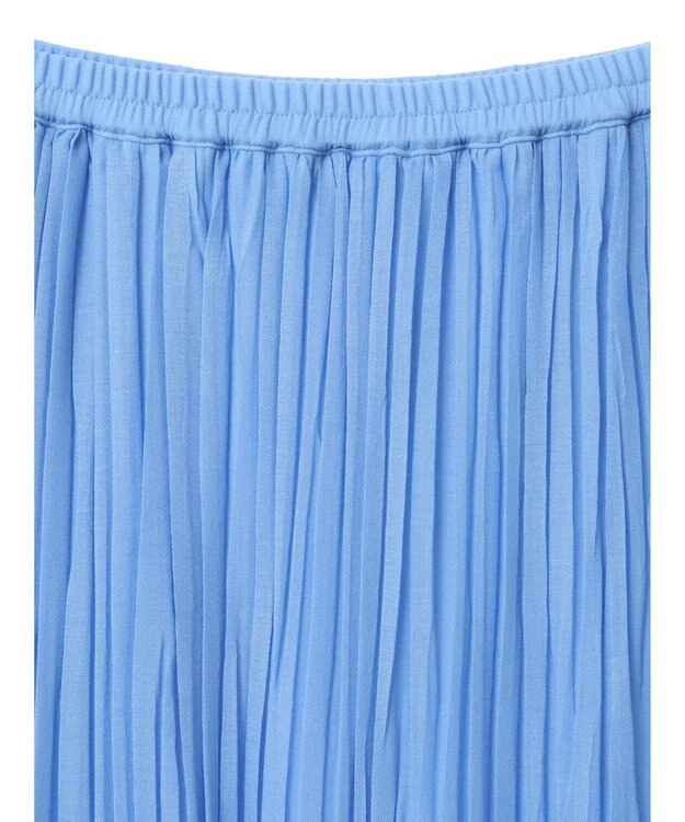 Green Parks シアープリーツボリュームスカート Blue