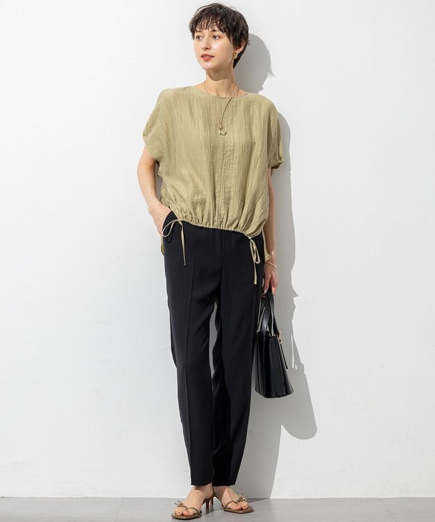 23区 【SLOW/一部店舗限定】ナチュラルピケワッシャー ブラウス モスグリーン系