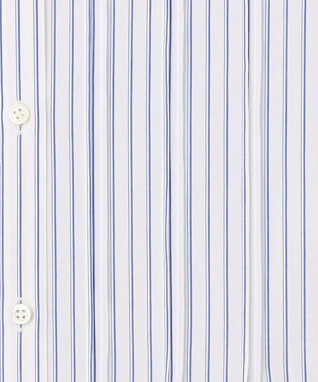 J.PRESS LADIES 【洗える】 BEZ VEGA ピンタック ストライプ ブラウス ネイビー系1