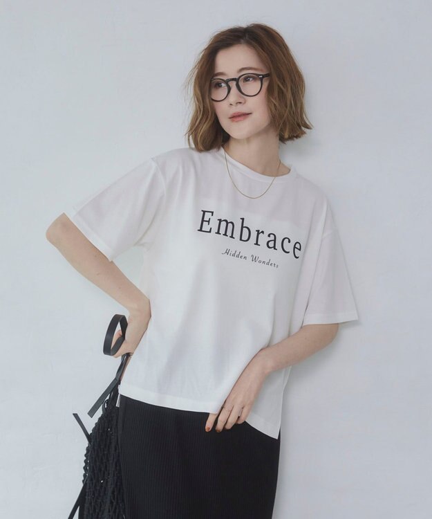 WEGO 【2026春夏新作】接触冷感プリントロゴT オフホワイト