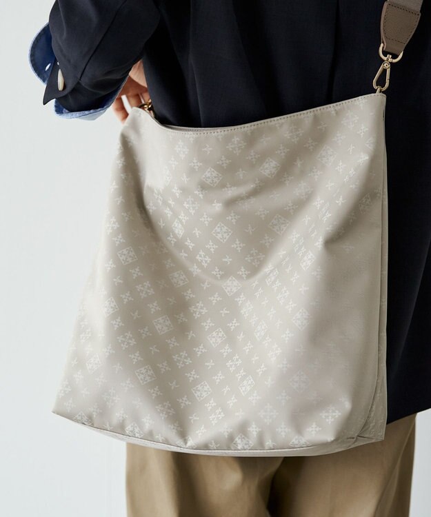 russet ナイロンジャガード2WAYショルダーバッグ(CE-1622) Ecru