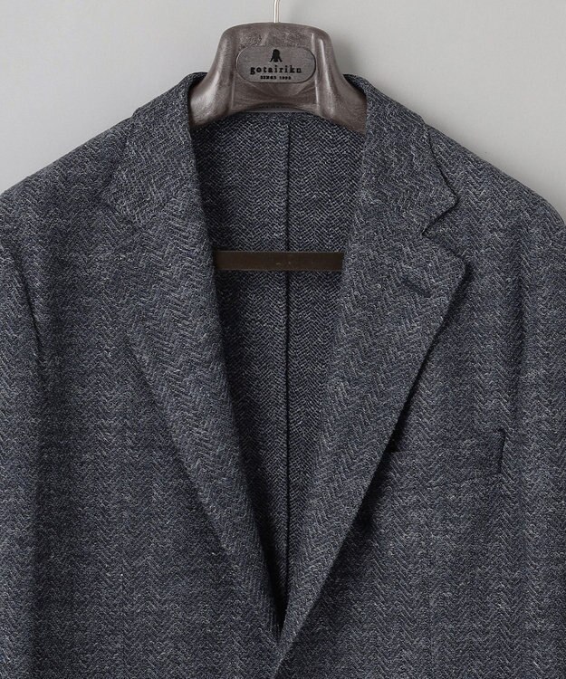 GOTAIRIKU 【宮田毛織】リネンジャージー カーディガンジャケット ネイビー系8