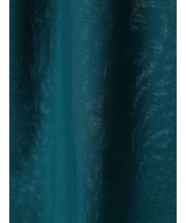 Green Parks 綿麻混ポンチョ風シャツ Blue Green