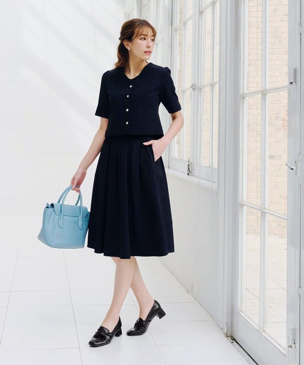 Tiaclasse 【安田美沙子さん着用】リボンローファー ブラック