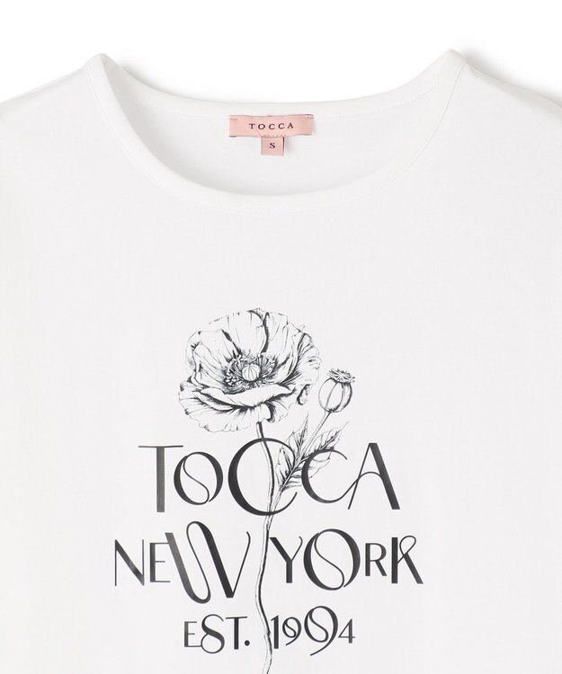 TOCCA 【接触冷感・UV90%以上カット・洗える】BLOOM OF TOCCA Tシャツ ホワイト系