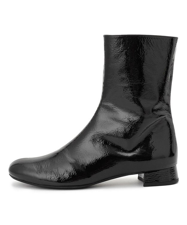 23区 ラウンドトゥ ショート ブーツ ブラック系