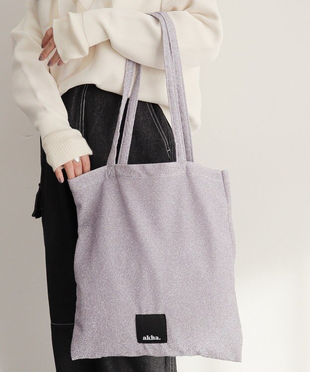 CRAFT STANDARD BOUTIQUE 【追加】akha.ラメトートバッグ Light Pink