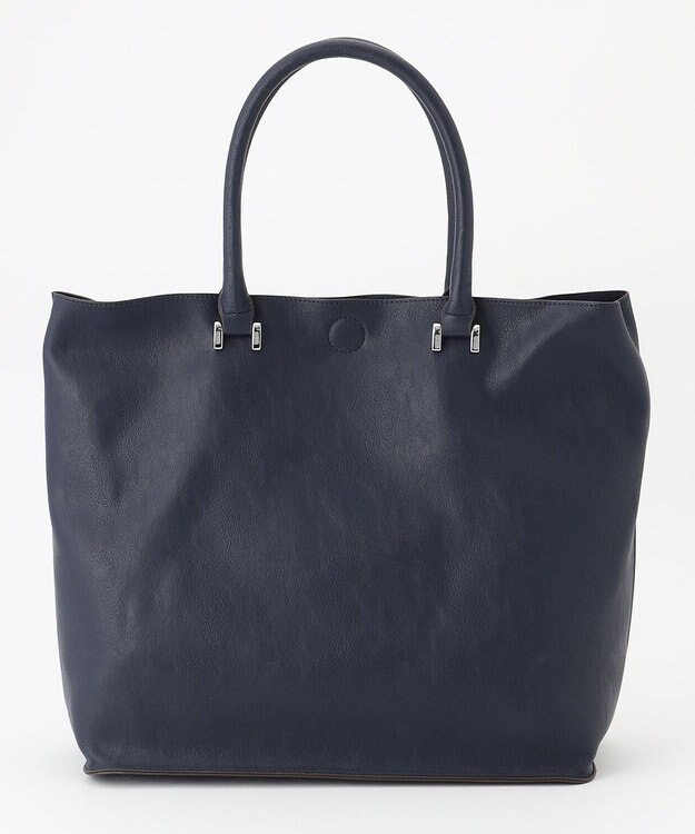 UNBILLION Otias アンティークタイプ合皮ビジネストート ネイビー