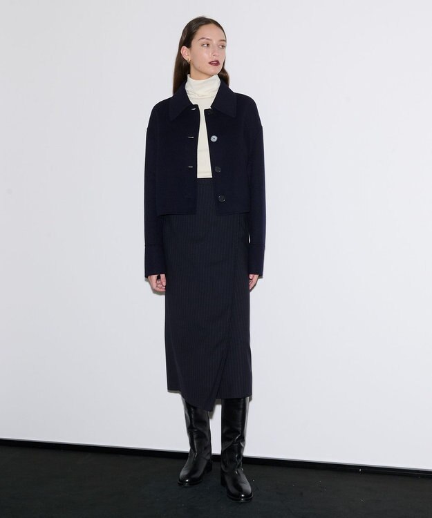 JOSEPH ピンストライプ　スカート Navy