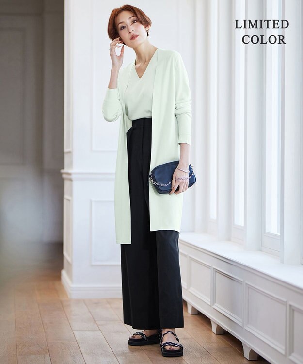 ICB 【WEB限定カラーあり】 シンセティックハイゲージ Vネックプルオーバー アイスグリーン系［WEB限定］