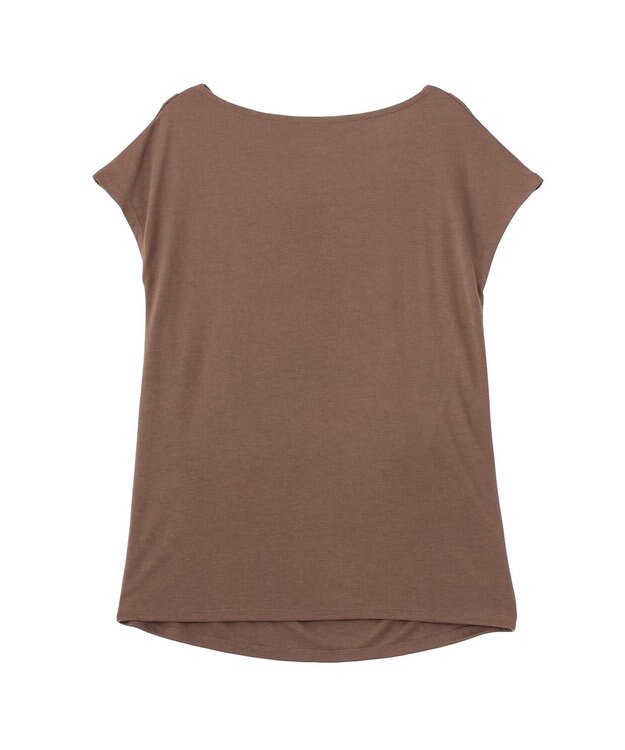 YECCA VECCA 【接触冷感】ドレープカットトップス Brown