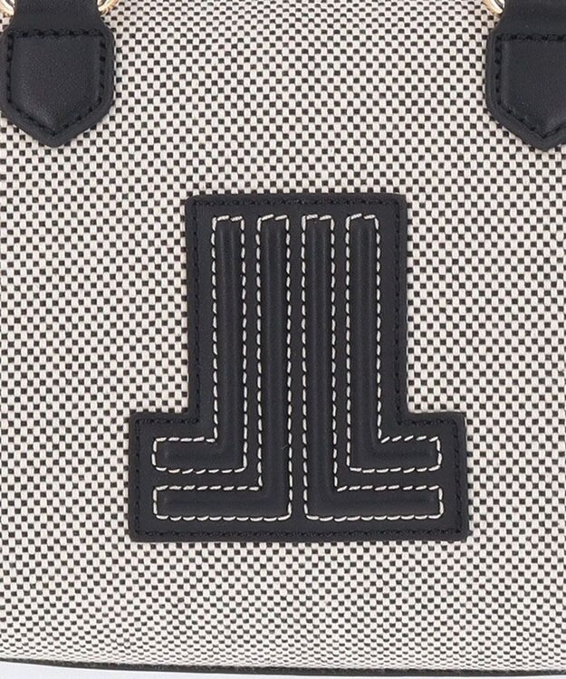 LANVIN en Bleu ヴィジュキャンバス 2wayボストンバッグ ブラック