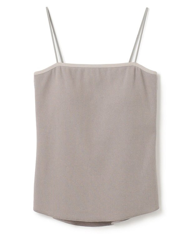 uncrave リブ キャミソール(カップ付き) グレージュ