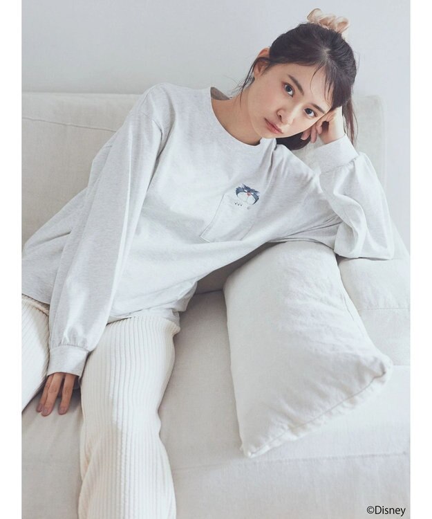 earth music&ecology Ｄｉｓｎｅｙ／覗きルシファーポケットロンＴ Oatmeal