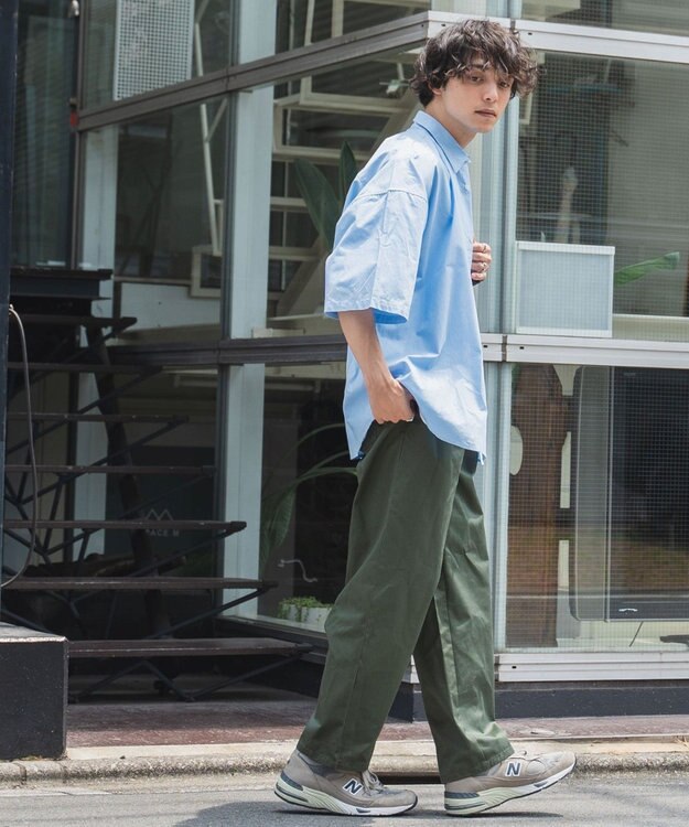 WEGO 【ユニセックス着用ITEM/ウエストゴム/手洗い可】シェフパンツ オリーブ