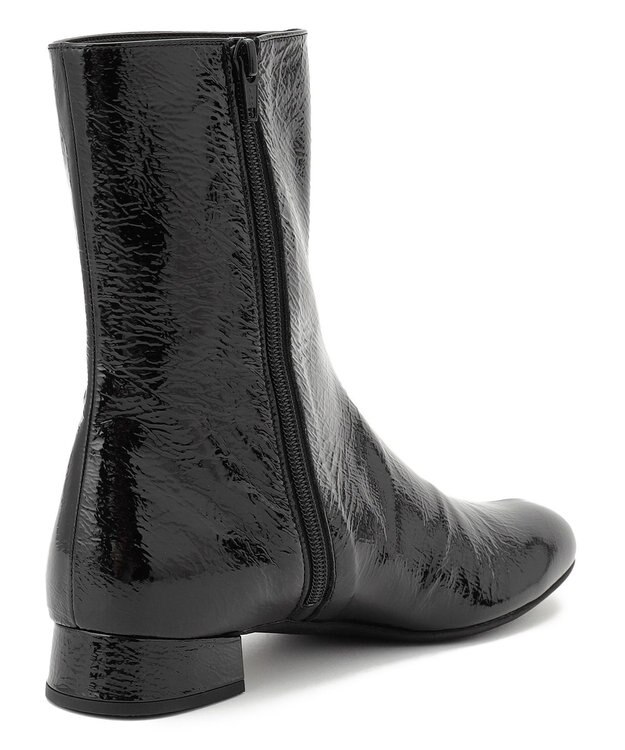 23区 ラウンドトゥ ショート ブーツ ブラック系