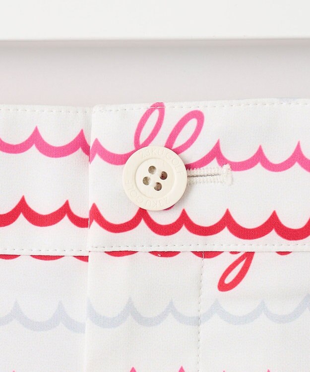 23区GOLF WEB限定【WOMEN】ウェーブロゴプリント ショートパンツ ピンク系5