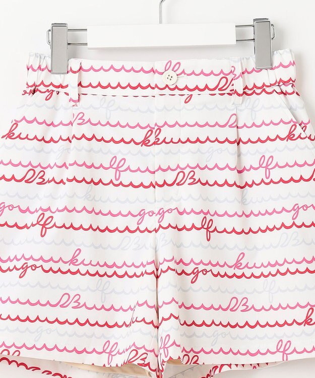 23区GOLF WEB限定【WOMEN】ウェーブロゴプリント ショートパンツ ピンク系5