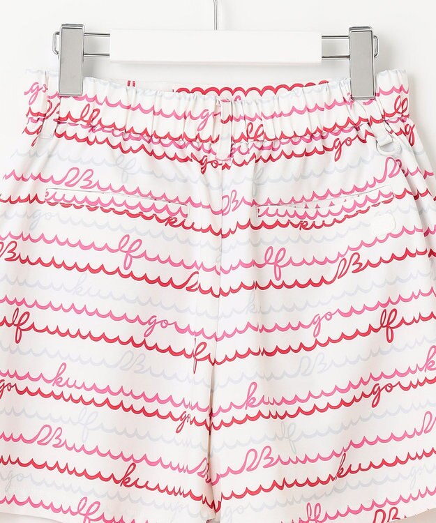 23区GOLF WEB限定【WOMEN】ウェーブロゴプリント ショートパンツ ピンク系5