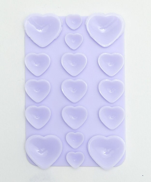 WEGO ハートマルチ吸盤シート ライトパープル