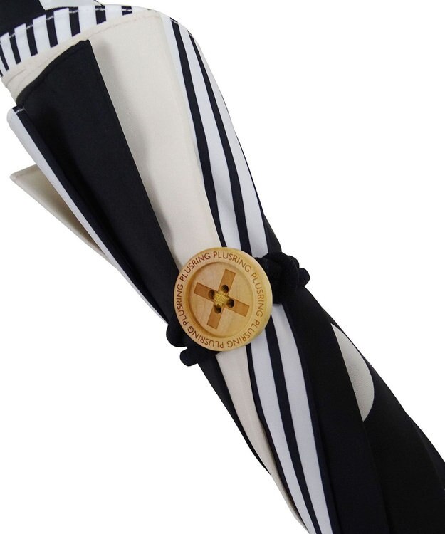 +RING 【UVカット90%以上】【数量限定】レディース向け 晴雨兼用（長ショート） BLK T1164 黒