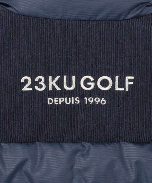 23区GOLF 【WOMEN】ライトダウンベスト 軽量で動きやすい 見た目すっきり毛羽立たない薄手仕様 ネイビー系