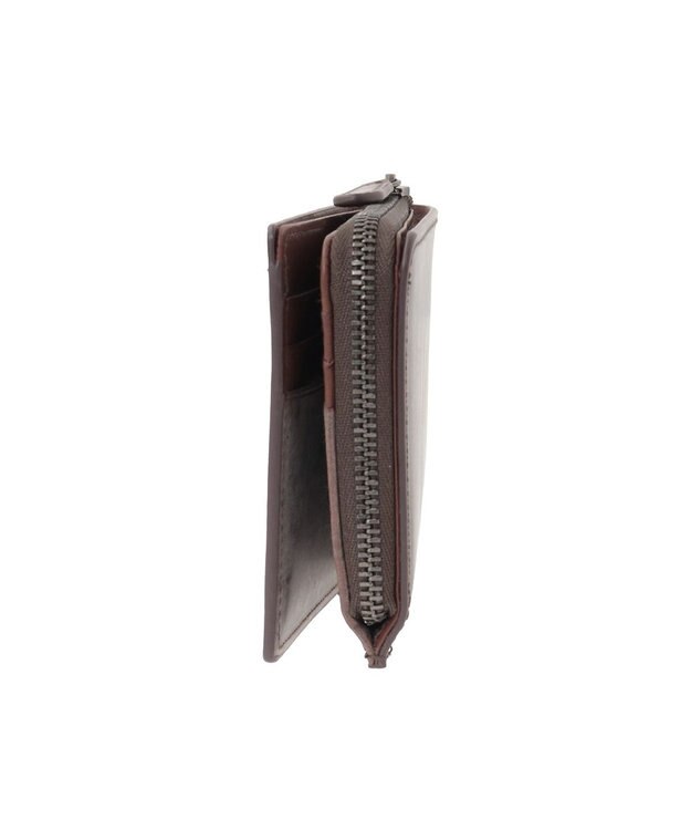 genten プレッソ 2つ折り財布 ダークブラウン