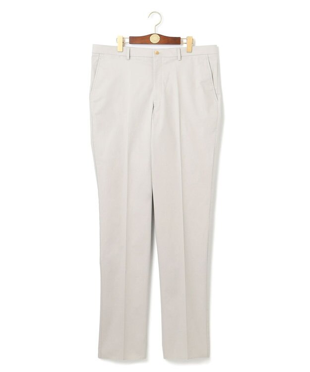 J.PRESS MEN 【KING SIZE】【ストレッチ】トリコチンストレッチ ステムテーパード パンツ ライトグレー系