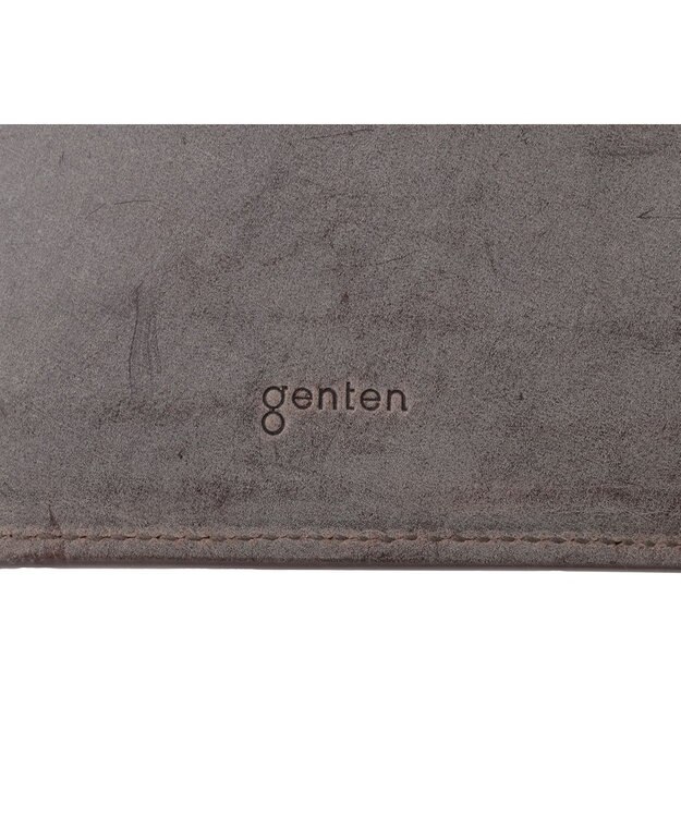 genten プレッソ 2つ折り財布 ダークブラウン
