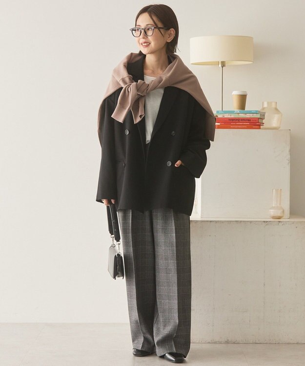 AMERICAN HOLIC オーバーサイズダブルジャケット Black